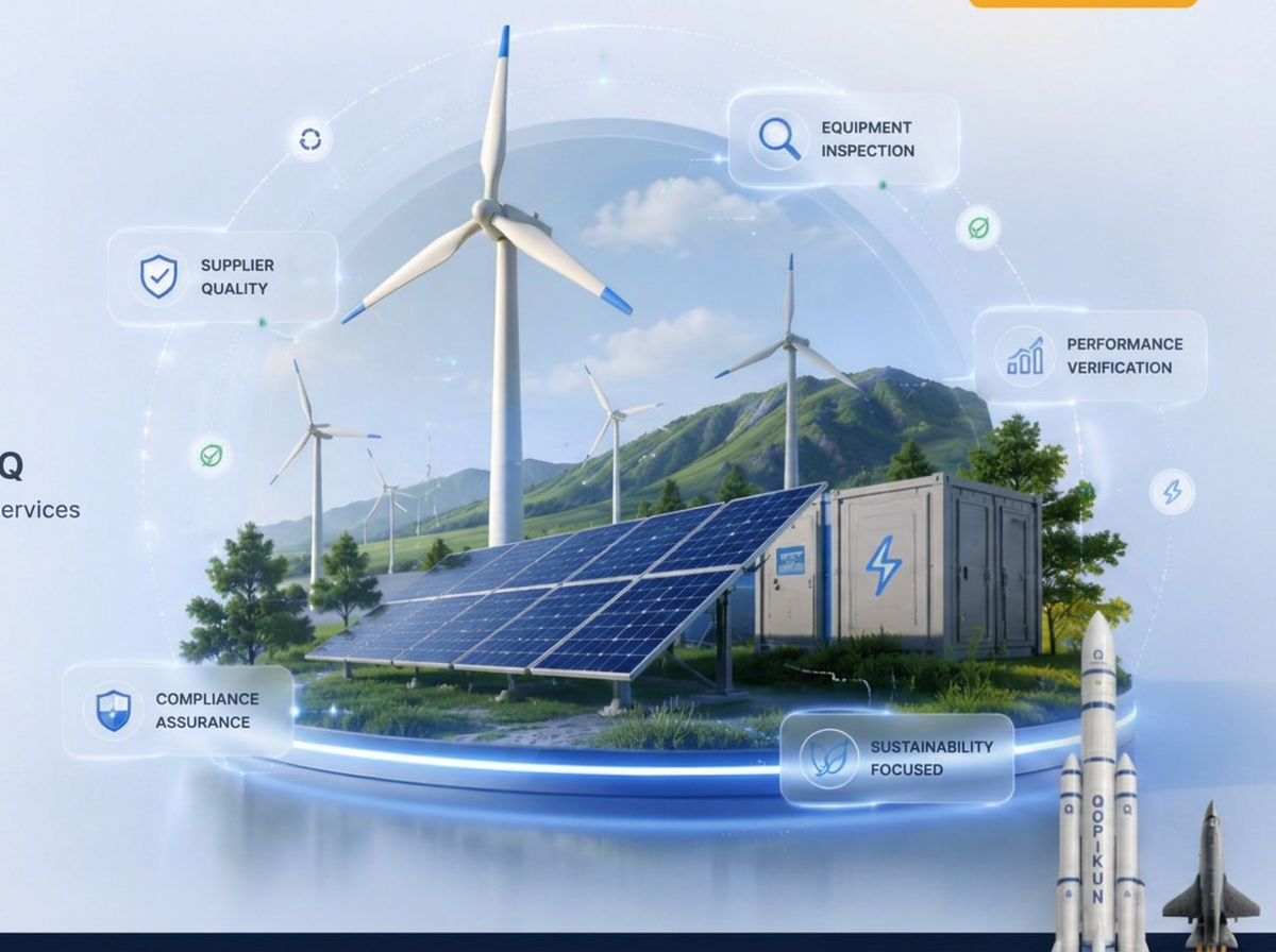 Energy sector equipment inspection scene